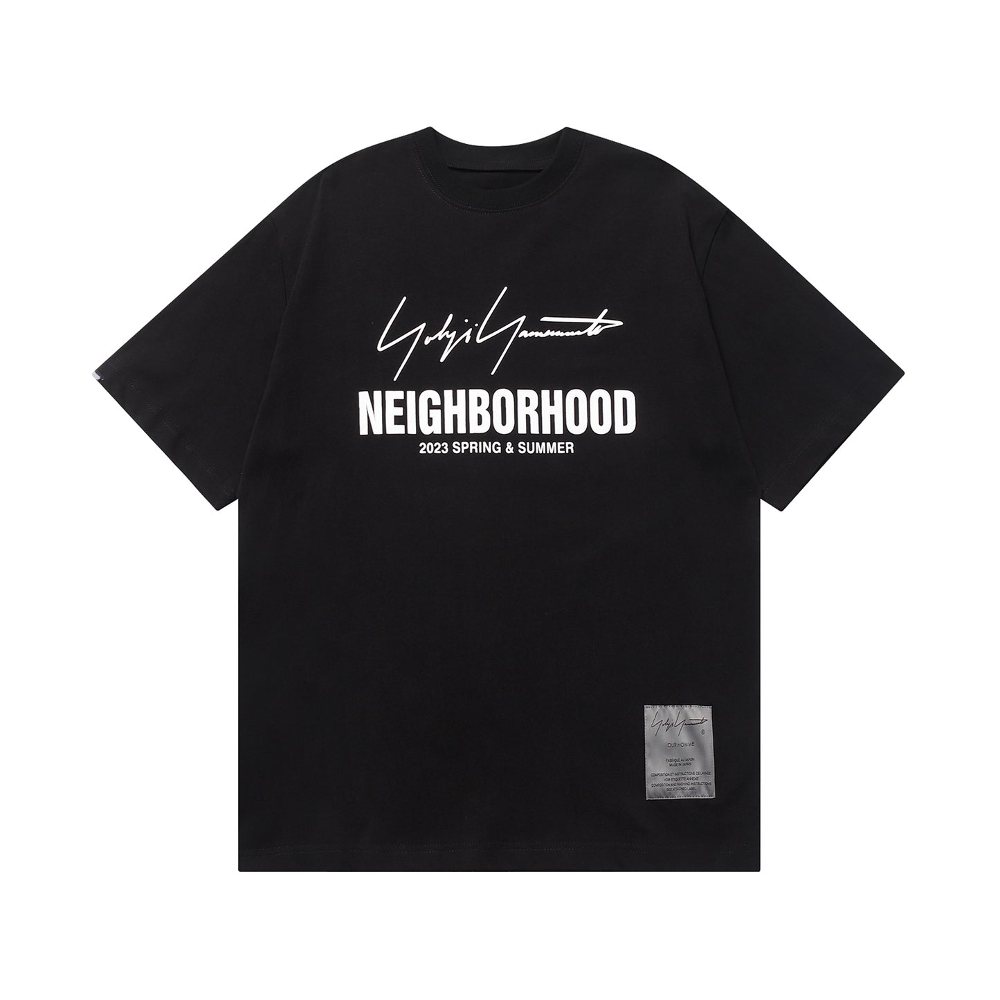 Yamamoto Yaosi Print Skull Short-Sleeved Men's Fashion Brand T-shirt round Neck Summer Pure Cotton Loose Trendy Half Sleeve Base Shirt