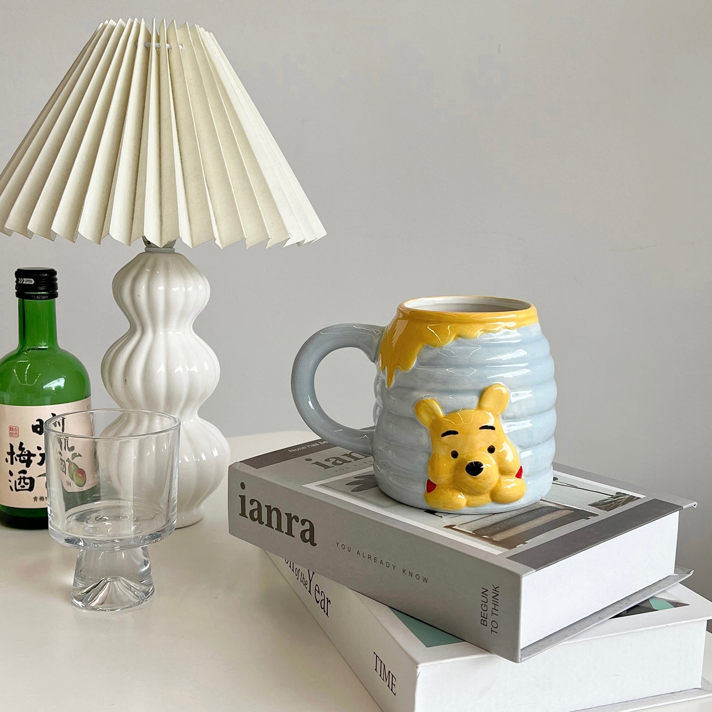 Ceramic Water Cup Large Capacity Winnie the Pooh Water Cup Winnie the Pooh Cute Cartoon Three-Dimensional Mug Creative Milk Cup
