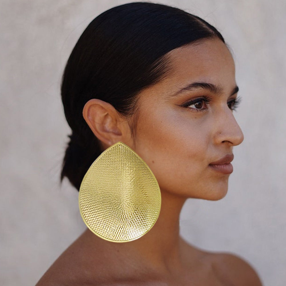 Fine Jewelry Big Round Earrings Stud Big Pendant Dangle Drop Earrings Flower Circle Hoop Earring Wedding Party Gifts