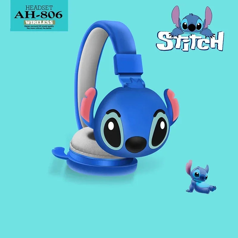 Disney Minnie Mickey Bluetooth Headphones HIFI Sound Foldable Wireless Earphones Headsets Anime Cartoon Fashion Hottie Y2k Gifts
