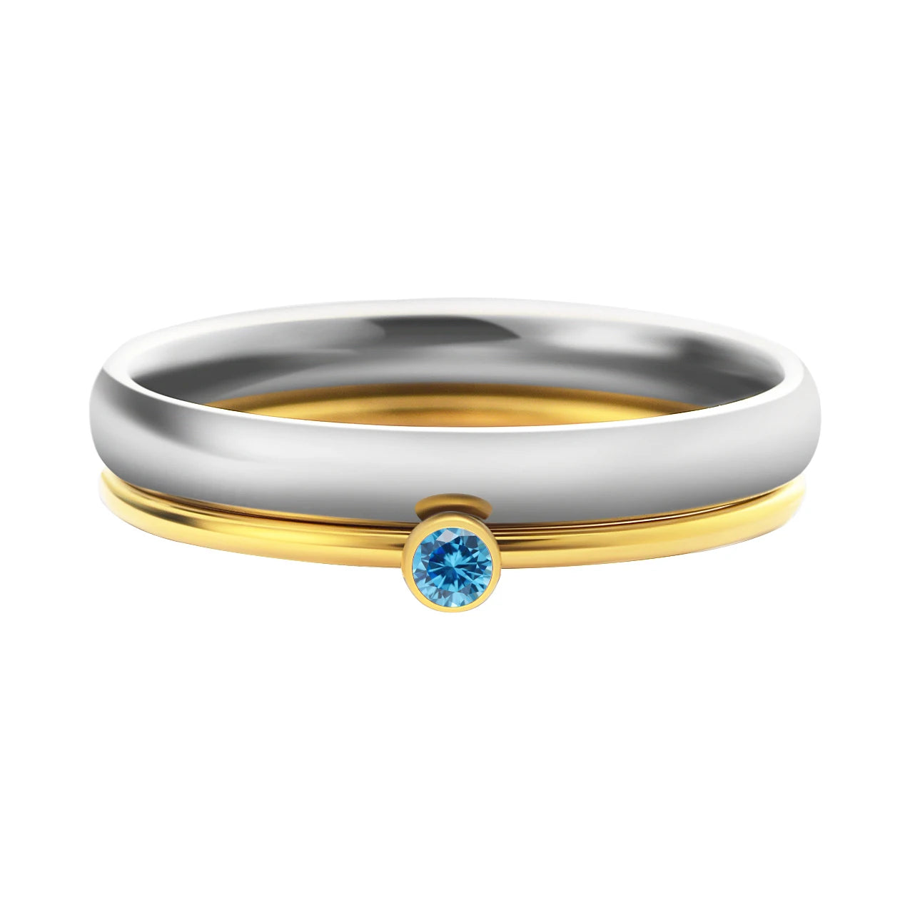 Personalized Names Birthstone Ring 3mm & 1mm Stainless Steel With AAA+ Zircon Engraved for Mothers Day Woman Jewelry Gift