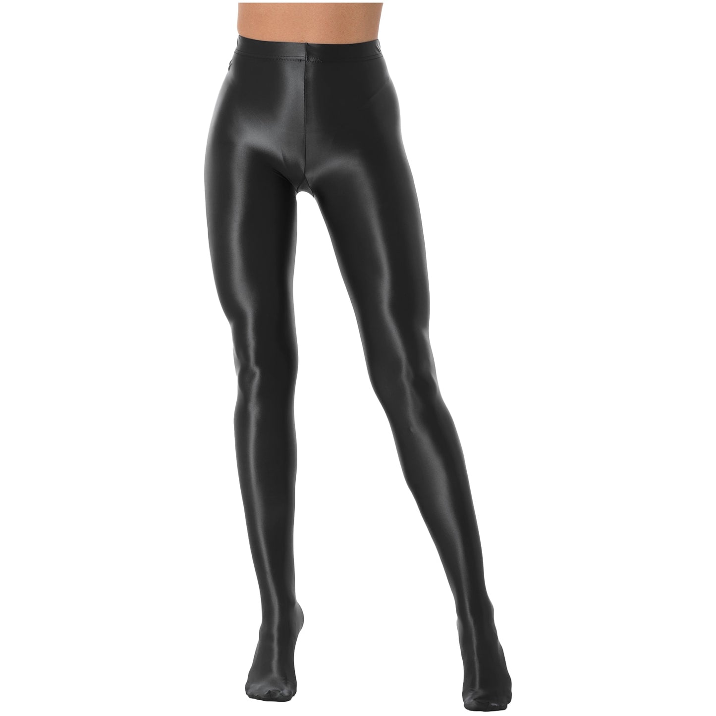 Women Glossy Pantyhose Ballet Dance Gym Fitness Workout Yoga Leggings Pants Oil Bright Tights Dance Bottoms Trousers