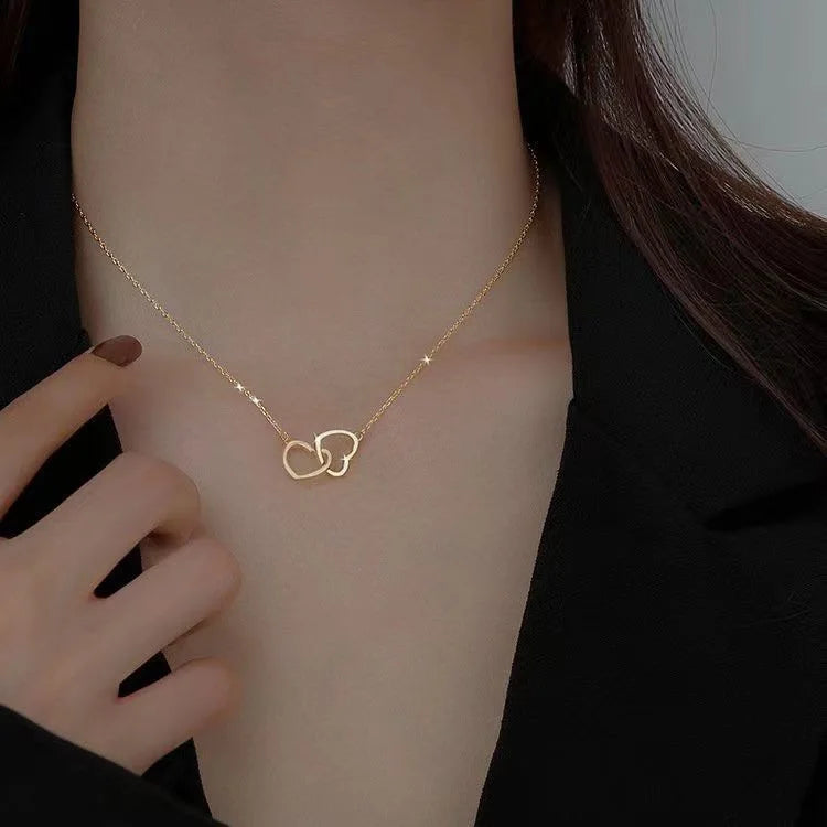 Tassel Necklace for Women Golden Silver Color Triangle Pendant Sweater Long Necklace Gift for Friend Fashion Neck Jewelry