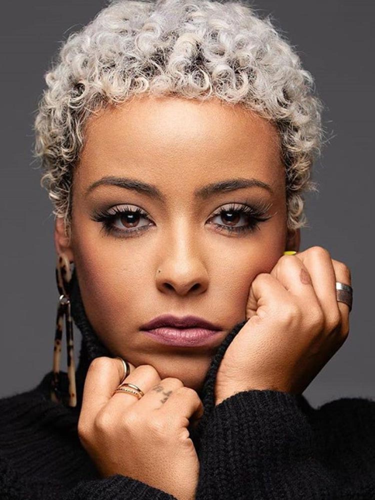 Fashion Short Kinky Curly Wig for Black Women Blonde To Black Synthetic Afro Curly Wig Natural As Real Hair Cosplay Party Peruca