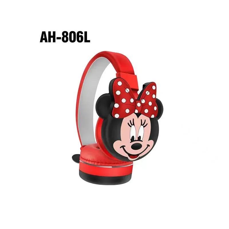 Disney Minnie Mickey Bluetooth Headphones HIFI Sound Foldable Wireless Earphones Headsets Anime Cartoon Fashion Hottie Y2k Gifts