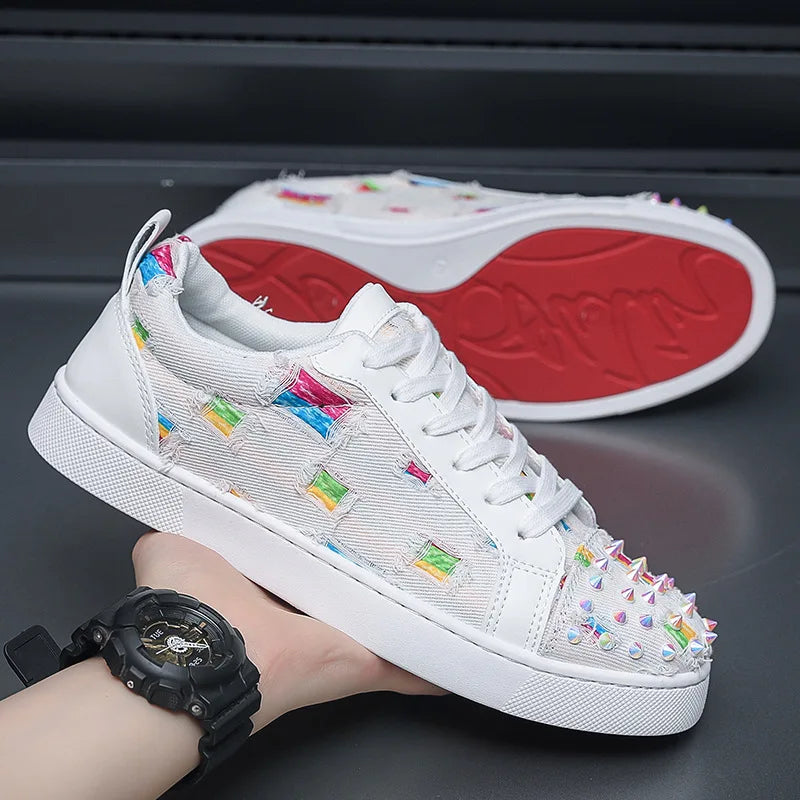 Latest Men's Luxury Willow Nail Casual Canvas Shoes 2024 Spring and Autumn Comfortable Soft Bottom Youth Sports Shoes sneakers
