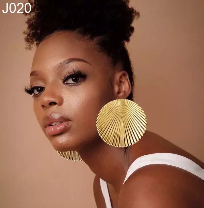 Fine Jewelry Big Round Earrings Stud Big Pendant Dangle Drop Earrings Flower Circle Hoop Earring Wedding Party Gifts