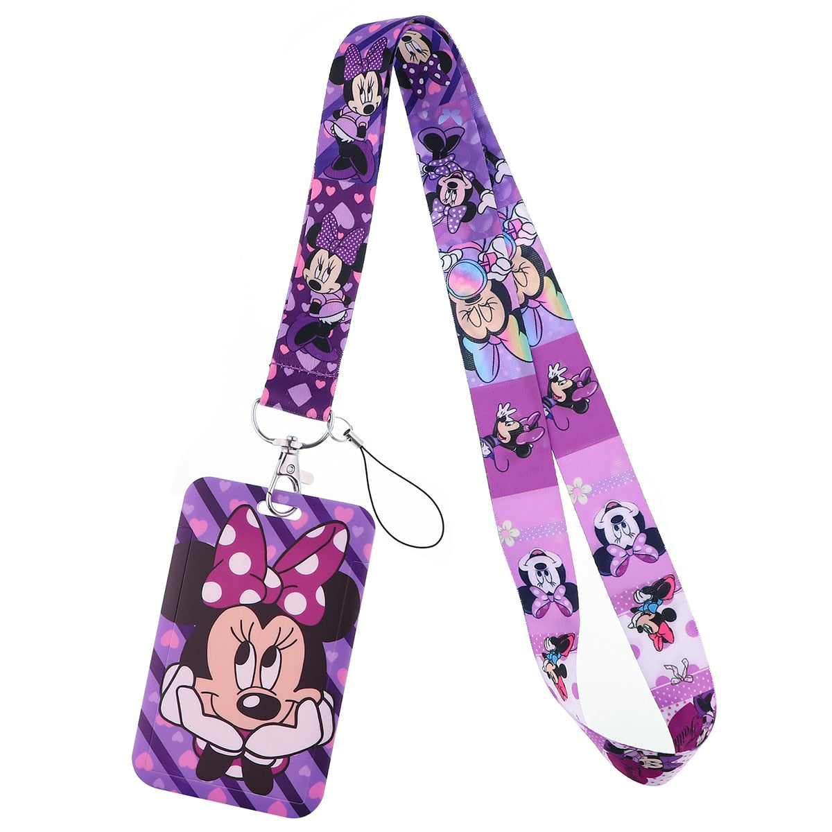 LT1104 Wholesale Mickey Lanyard for Key Neck Strap lanyard Card ID Badge Holder Key Chain Key Holder Key Rings Accessories Gifts