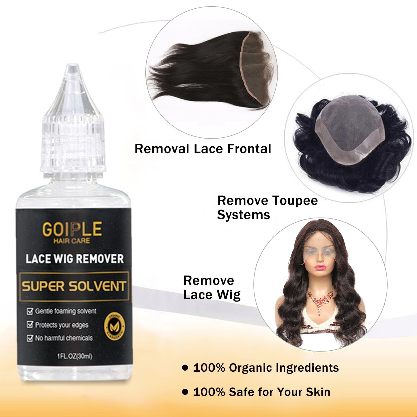 Lace Tint Mousse Color Dye Spray for Wig Front Toupee Waterproof Invisible Bond Adhesive Glue Edge Control Slick Hair Wax Stick