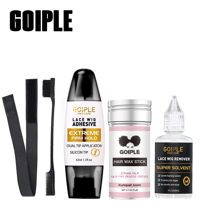 Lace Tint Mousse Color Dye Spray for Wig Front Toupee Waterproof Invisible Bond Adhesive Glue Edge Control Slick Hair Wax Stick