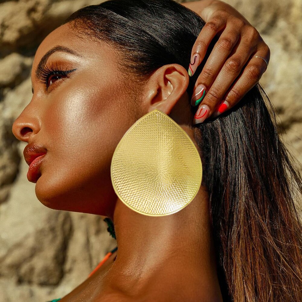 Fine Jewelry Big Round Earrings Stud Big Pendant Dangle Drop Earrings Flower Circle Hoop Earring Wedding Party Gifts