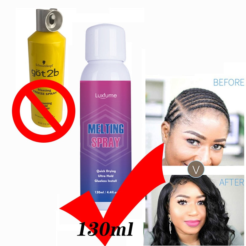 got2b glued spray Glue lace wig Hair Gel got2b Glued Hair gel Invincible Styling edge control hair spray wig accessories