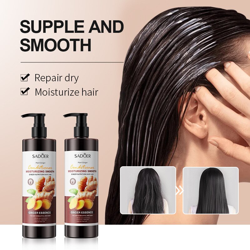 Ginger Hair Growth Products Shampoo Hair Mask Serum Set Anti Hair Loss Prevent Baldness Treatment Fast Growing Nourish Hair Care