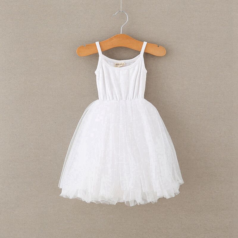 Girls Wedding Puff Sleeve Princess Costume 2023 Fashion Pink Elegant Ball Gown Dresses 3-8 Yrs Kids Vestido For Birthday Party
