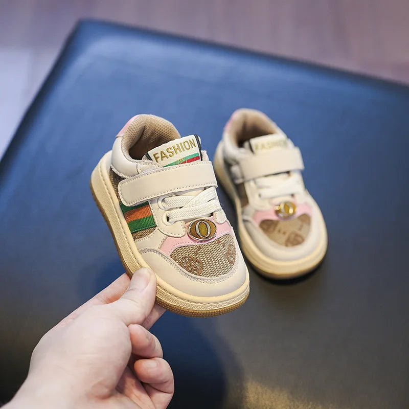 New Style Children's Canva Shoes 2024 Spring Autumn New Men's Baby Fabric Shoes Fashionable Board For Boys Girls