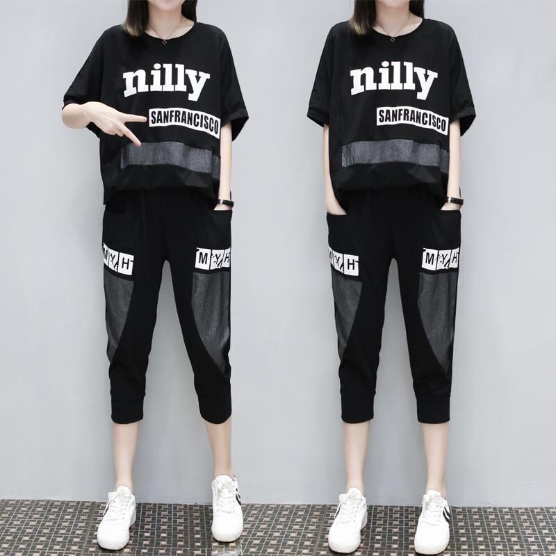 Oversized Western Style Suit Female Summer Rhinestone Heavy Industry Casual Women's Clothing Loose Couples Two-Piece Suit y2k