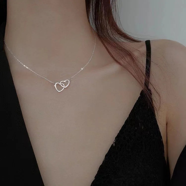 Tassel Necklace for Women Golden Silver Color Triangle Pendant Sweater Long Necklace Gift for Friend Fashion Neck Jewelry