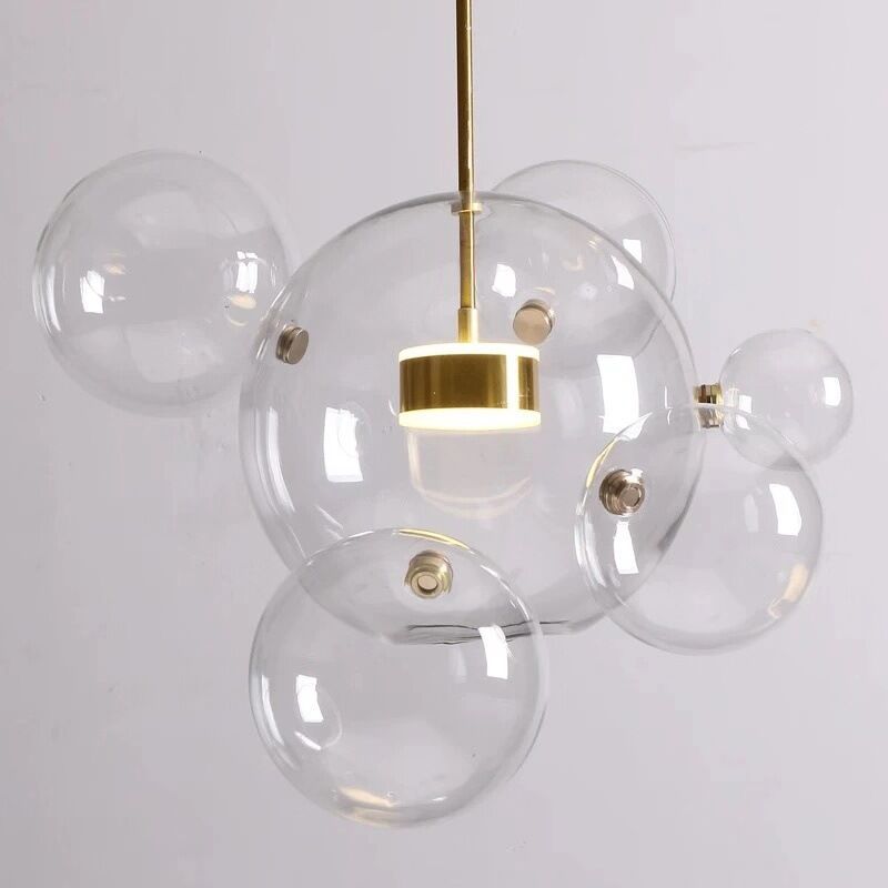 Modern Decor Led Chandeliers for Living Room Indoor Lighting Glass Lampshade Kitchen Ceiling Chandelier Dining Room Pendant Lamp