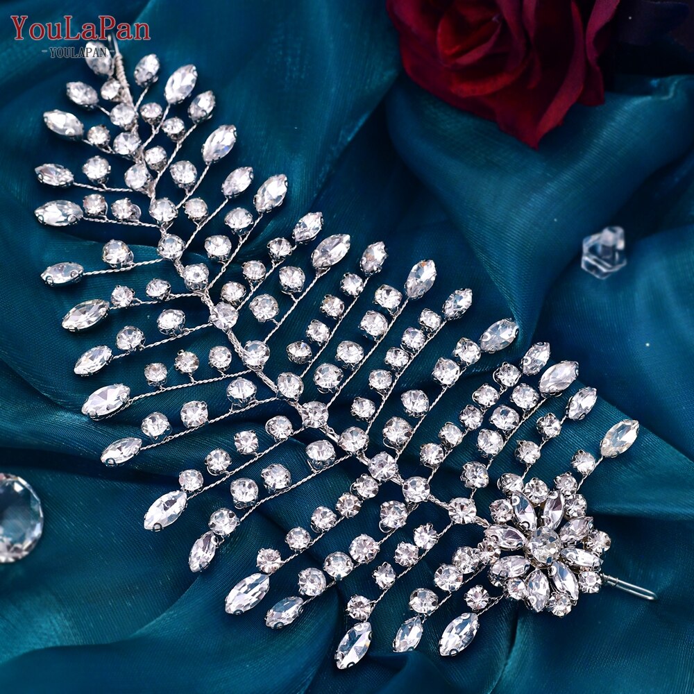 YouLaPan HP438 Shiny Bridal Headdress Luxury Wedding Headband Women Hair Accessories Queen Headpiece Party Banquet Headwear