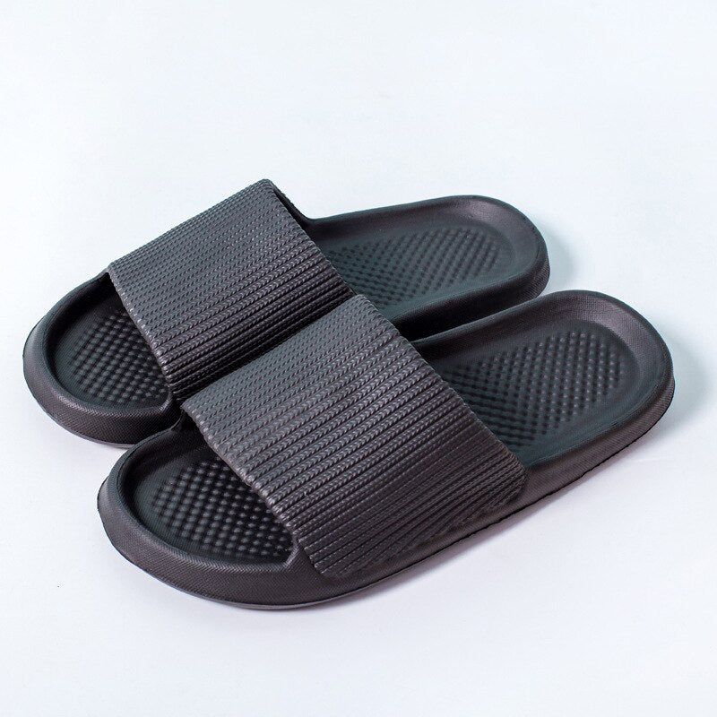 2023 Men Platform Slippers Shoes Unisex Summer Beach Eva Soft Sole Slide Sandals Leisure Women Indoor Bathroom Anti-slip Slides