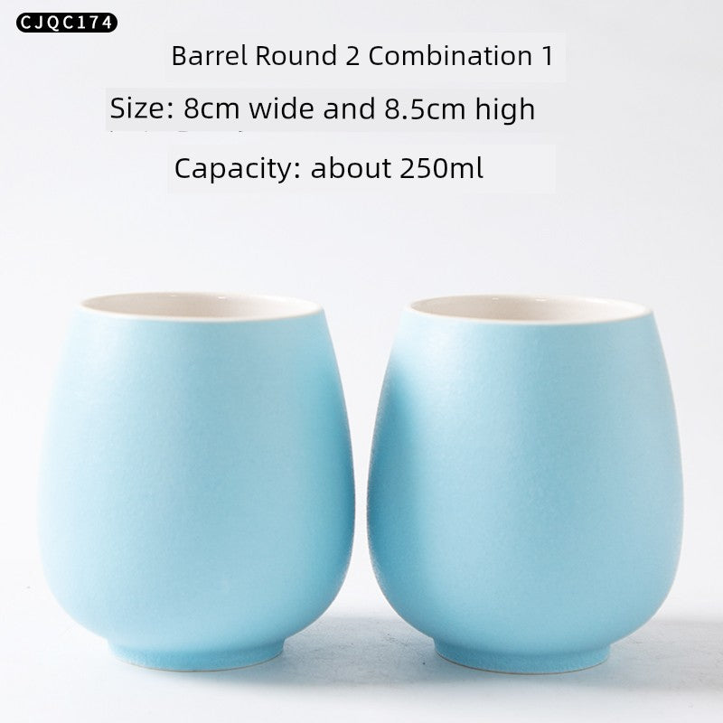 Cup Ceramic Mug with Cover Spoon Tea Cup Retro Domestic Coffee Cup Creative Personalized Trend Couple's Cups