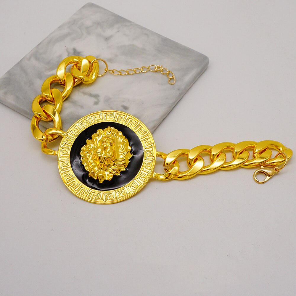 Dubai African Gold Color Jewelry Set For Women Wedding Bridal Long Necklace Ethiopia Necklace Earrings Bracelet Ring Jewellery