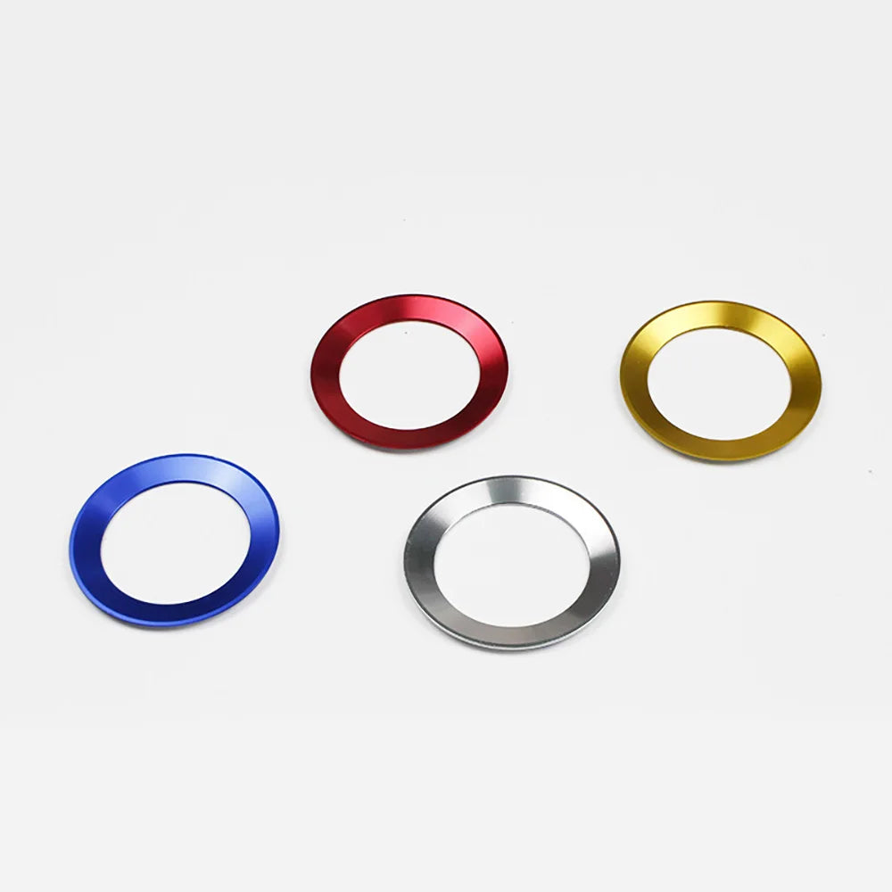 Car Steering Wheel Styling Center Emblem Decoration Ring  Accessories Cover Sticker For Volkswagen VW Golf 4 5 Polo Jetta Covers