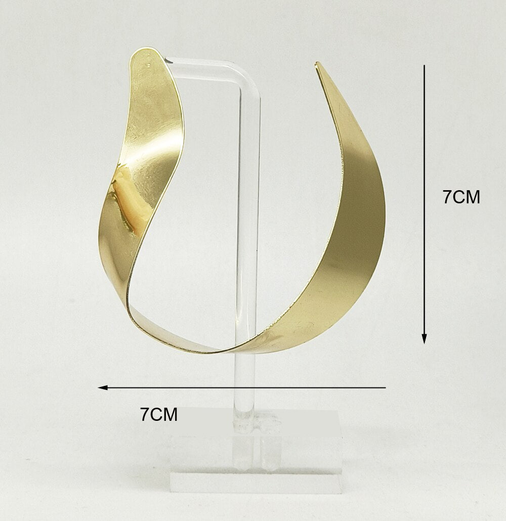 Special Design Irregular Metal Stud Earrings For Women Statement Big Earrings Unique Big Earring Drop Earring Trendy Jewelry