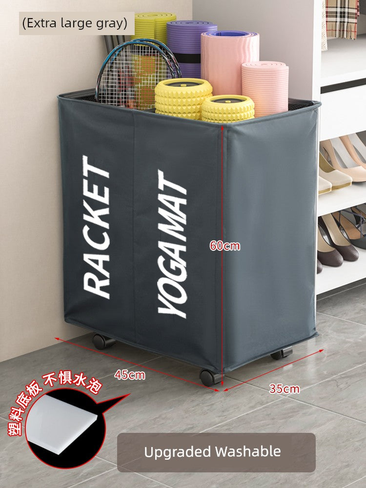 Yoga Mat Storage Basket Tube Fitness Sports Equipment Storage Rack Foam Roller Storage Rack Handy Gadget Storage Basket Sports