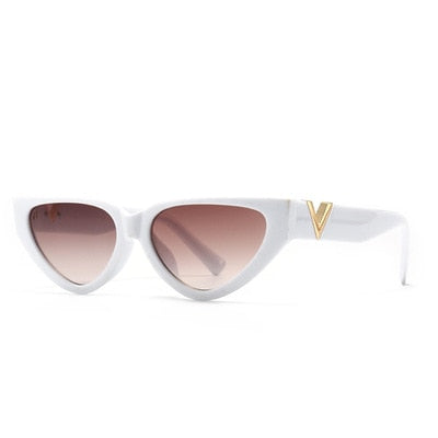 Retro Cat eyt Sunglasses Women 2023 Vintage Designer V Sun Glasses Men Fashion Rectangle Jelly Glasses Women lentes de sol mujer