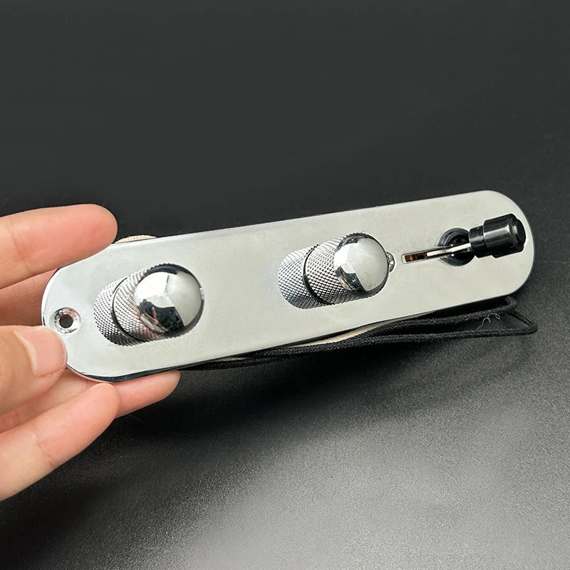 Blade Switch/500K Brass Shaft Pots Vintage Prewired Control Plate Harness for TL Electric Guitar with Waxed Cloth Wire