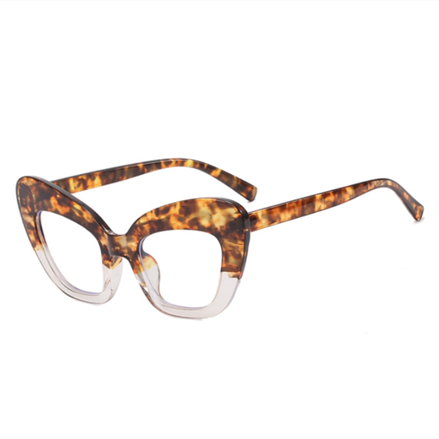 2022 New Fashion Vintage Anti Blue Light Cat Eye Women Glasse Retro Designer Eyeglasse Frame Ladies Ins Trending Clear Computer