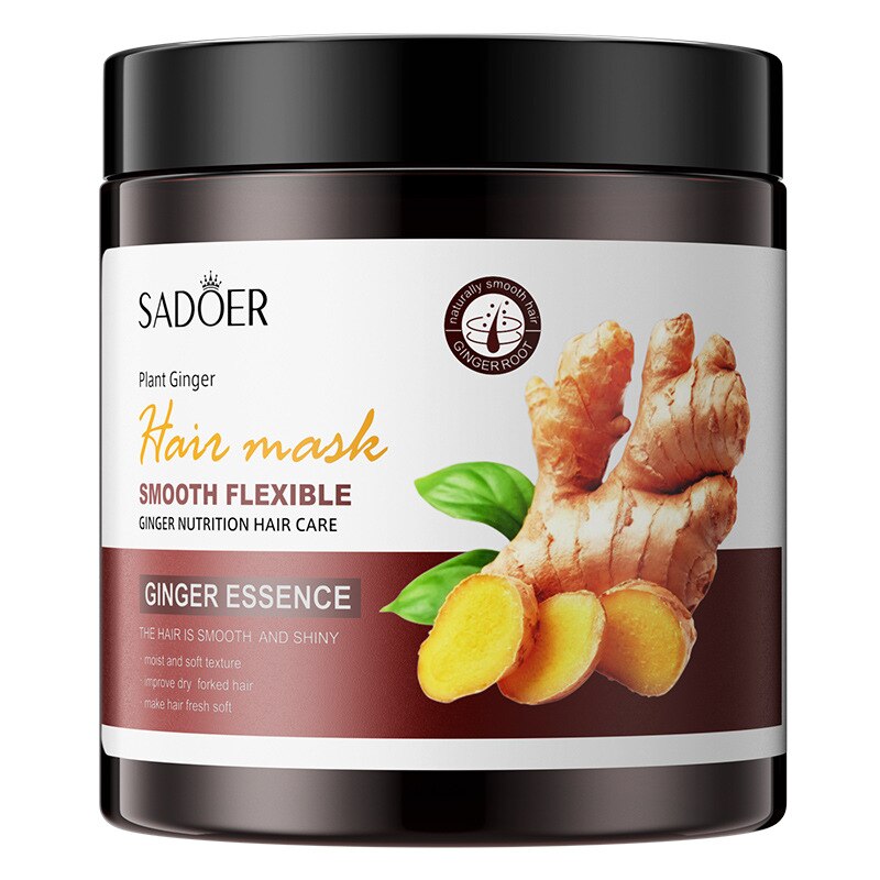 Ginger Hair Growth Products Shampoo Hair Mask Serum Set Anti Hair Loss Prevent Baldness Treatment Fast Growing Nourish Hair Care
