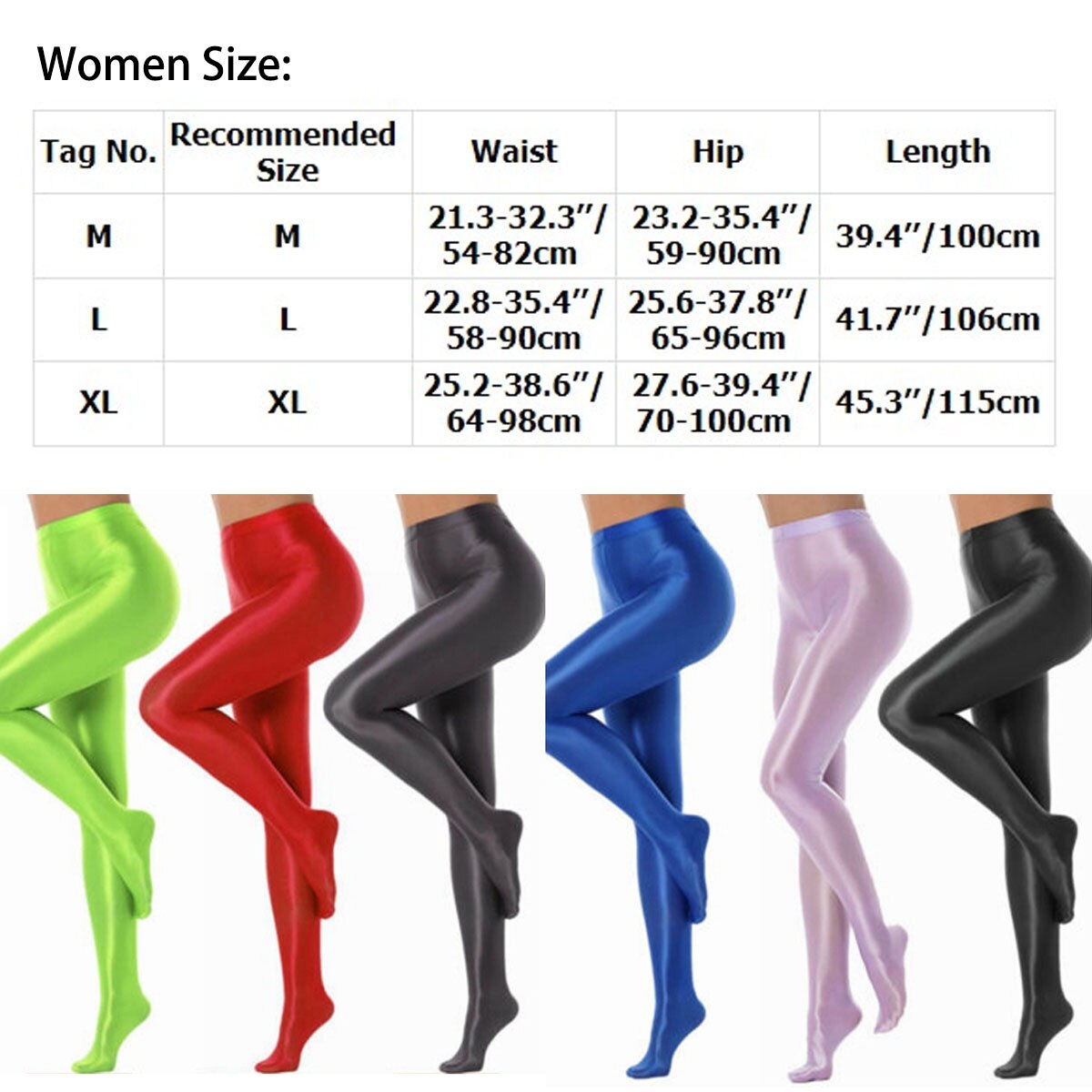Women Glossy Pantyhose Ballet Dance Gym Fitness Workout Yoga Leggings Pants Oil Bright Tights Dance Bottoms Trousers