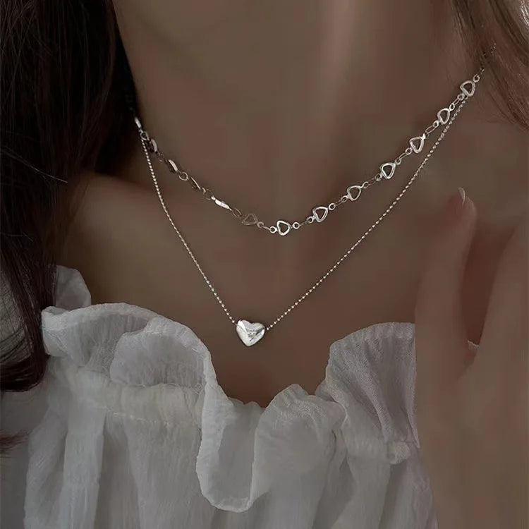 Tassel Necklace for Women Golden Silver Color Triangle Pendant Sweater Long Necklace Gift for Friend Fashion Neck Jewelry