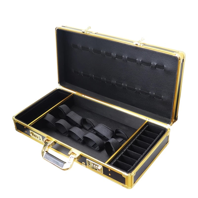 Portable Hairdressing Toolbox Large Code Aluminum Alloy Storage Bag Makeup Case Barber Hair Tools Accessories