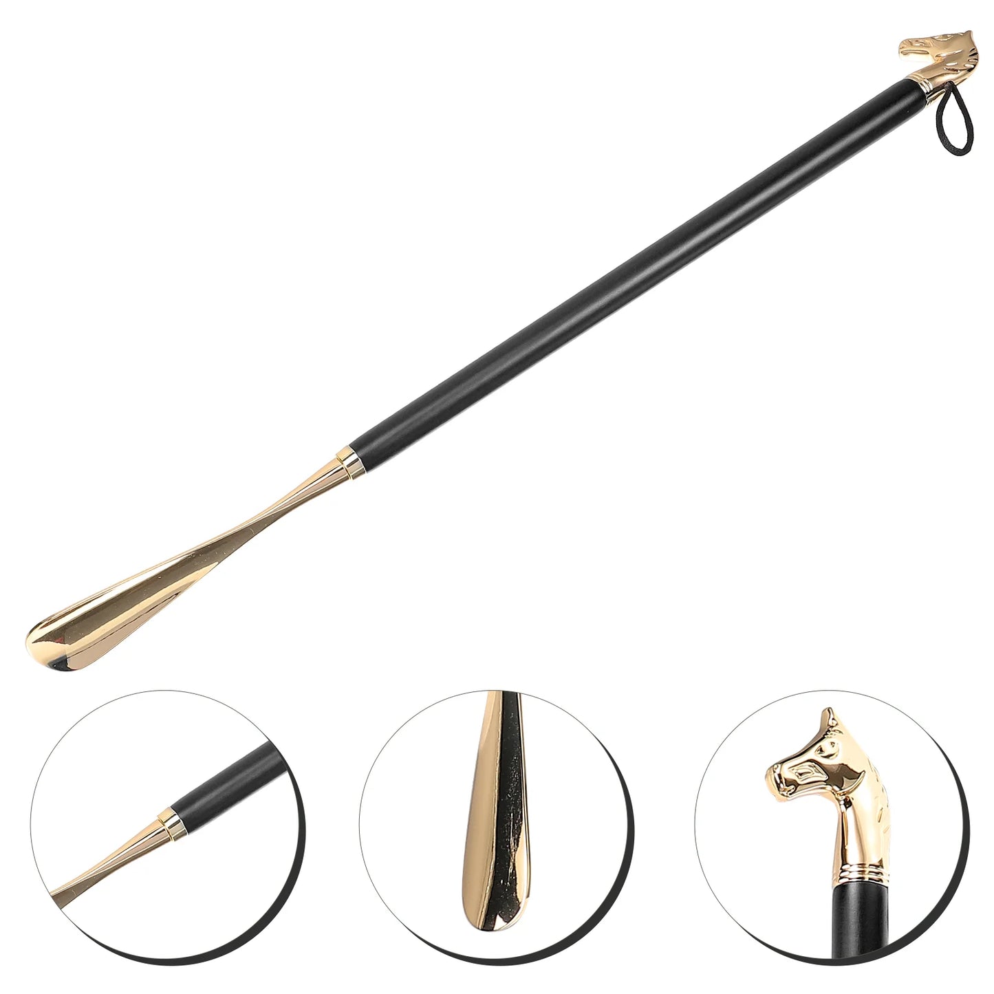 Shoe Horn Metal Shoehorn Shoes Wearing Tool Small Helper Long Handle Handled Travel for