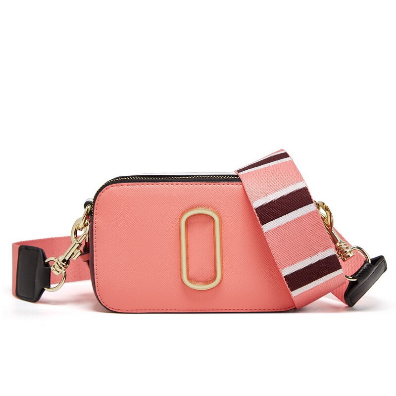 Diinovivo High Quality Square Bag For Women Crossbody Bag PU Leather Shoulder Bag Wide Strap Fashion Panelled Camera BagWHDV2411