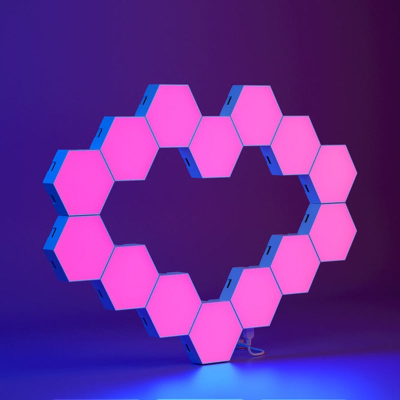 Creative RGB LED Night Light for Home Decoration Quantum Modular Lamp Touch Helios Lighting Indoor Bedside Magnetic Lights