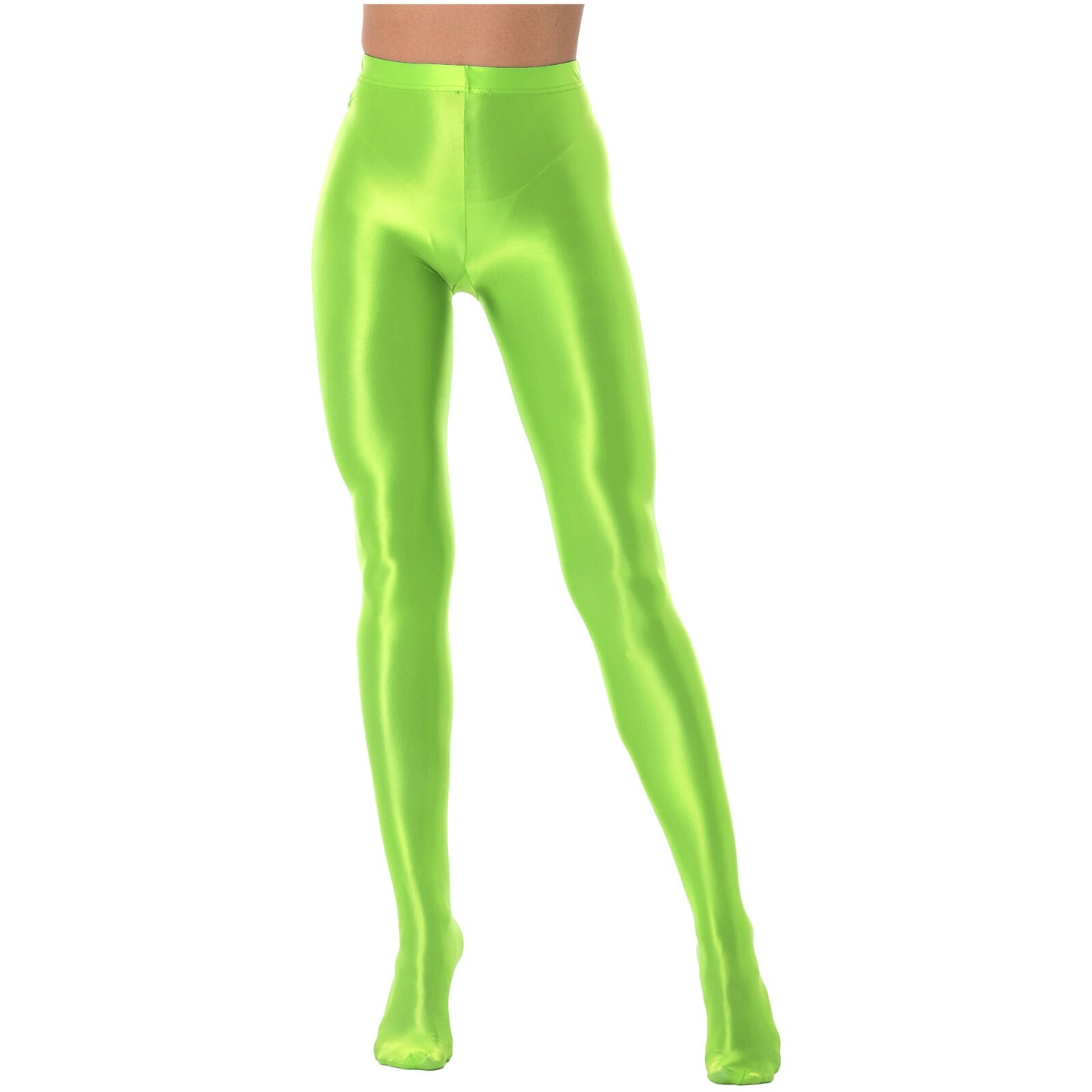 Women Glossy Pantyhose Ballet Dance Gym Fitness Workout Yoga Leggings Pants Oil Bright Tights Dance Bottoms Trousers