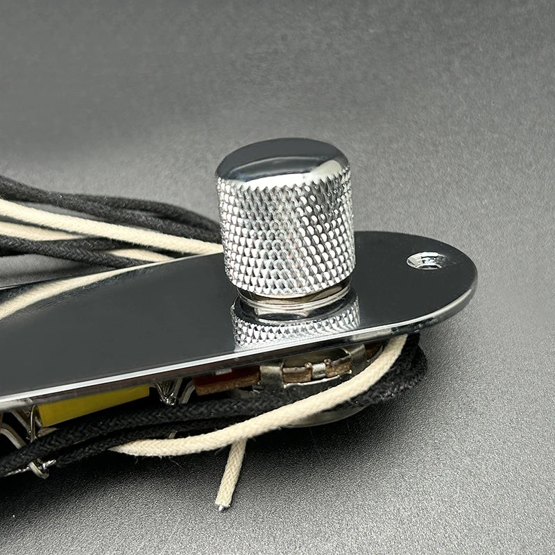 Blade Switch/500K Brass Shaft Pots Vintage Prewired Control Plate Harness for TL Electric Guitar with Waxed Cloth Wire