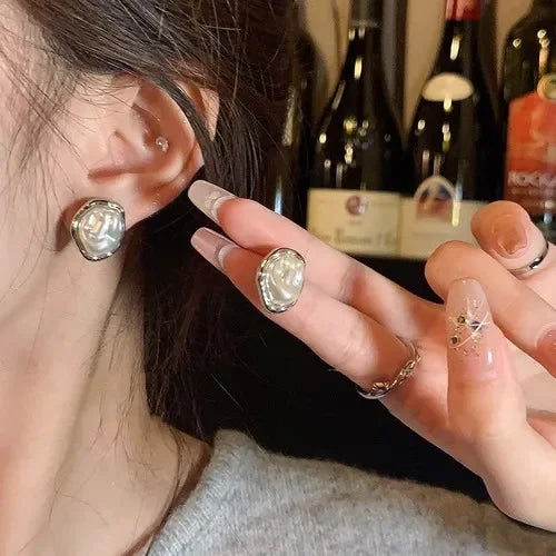 Cute Heart Stud Earrings for Women Girls Daily Wear Love Shape Earring Wedding Simple Ear Piercing Accessories Jewelry Gifts