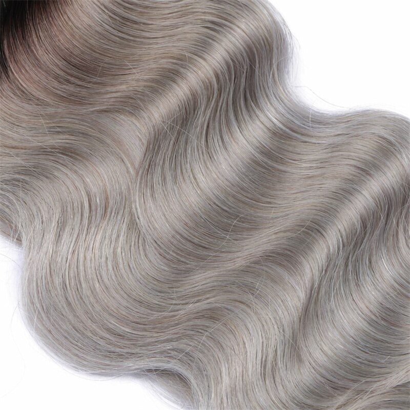 Ombre U Tip Human Hair Extension 28'' Silky Straight T1B/Silver Pre Bonded Keratin Nail Fusion Hair Extensions Virgin Hair 1g/1s