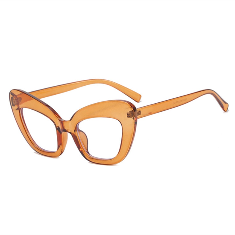 2022 New Fashion Vintage Anti Blue Light Cat Eye Women Glasse Retro Designer Eyeglasse Frame Ladies Ins Trending Clear Computer