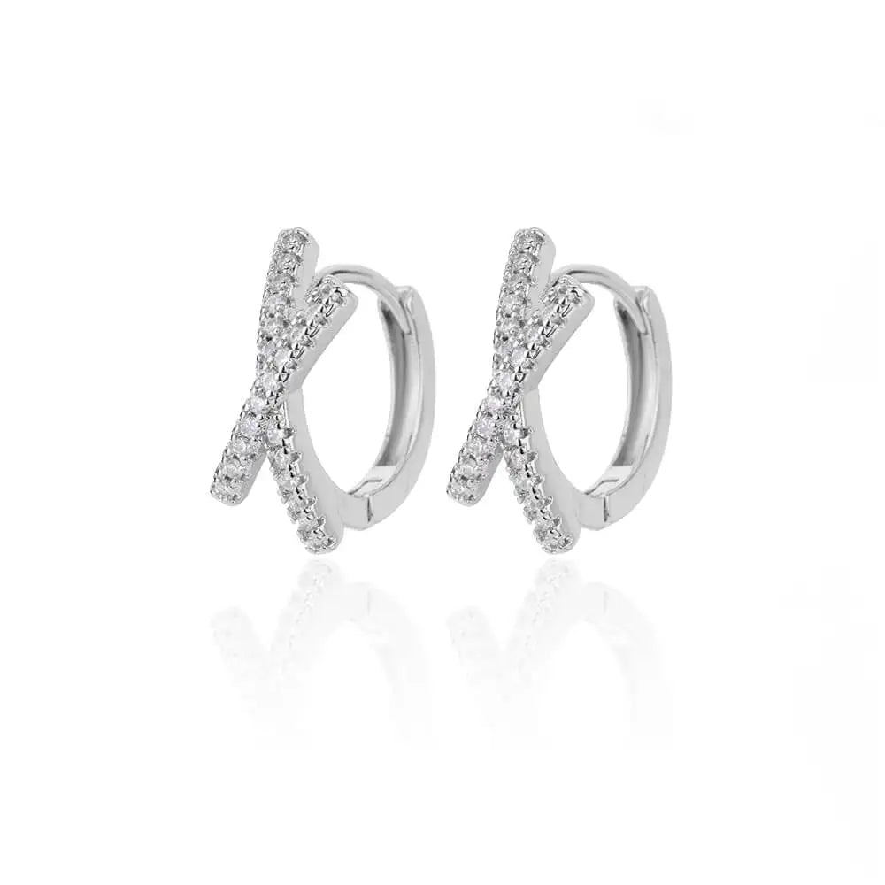 Zircon Evil Eye Earrings For Women Stainless Steel Gold Plated Turkish Pendientes Hoop Piercing Earring 2023 Goth Jewelry aretes