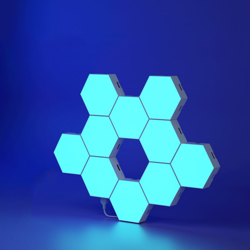Creative RGB LED Night Light for Home Decoration Quantum Modular Lamp Touch Helios Lighting Indoor Bedside Magnetic Lights