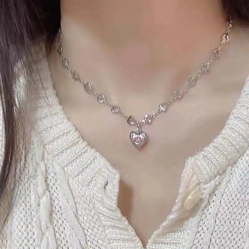 Tassel Necklace for Women Golden Silver Color Triangle Pendant Sweater Long Necklace Gift for Friend Fashion Neck Jewelry