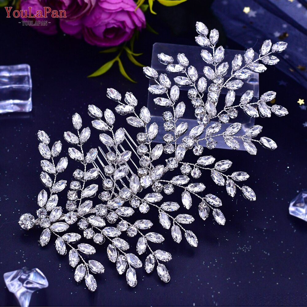 YouLaPan HP438 Shiny Bridal Headdress Luxury Wedding Headband Women Hair Accessories Queen Headpiece Party Banquet Headwear