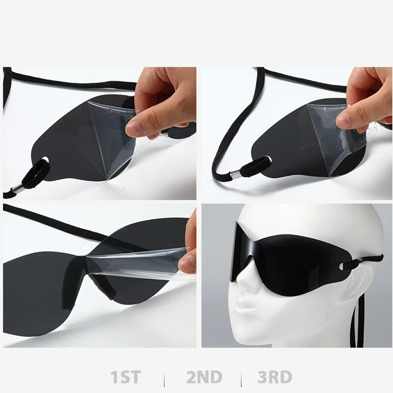 Oversized Punk Rimless Sunglasses Women Men Y2K Sports Sun Glass for Ladies 2022 Luxury Brand Designer Goggle Shades Eyewear