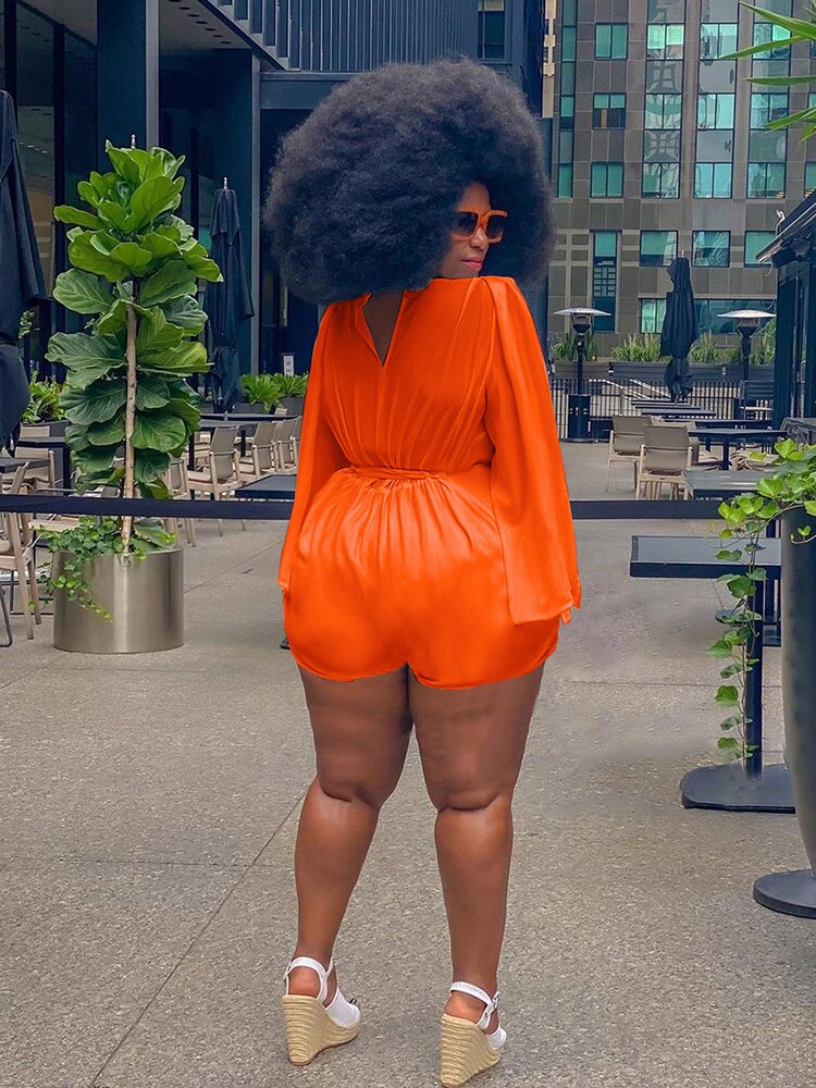 Plus Size Women Clothing Summer Transparent Sexy One Piece Outfits Jumpsuit Shorts Elegant Jumpsuit Wholesale Bulk Dropshipping